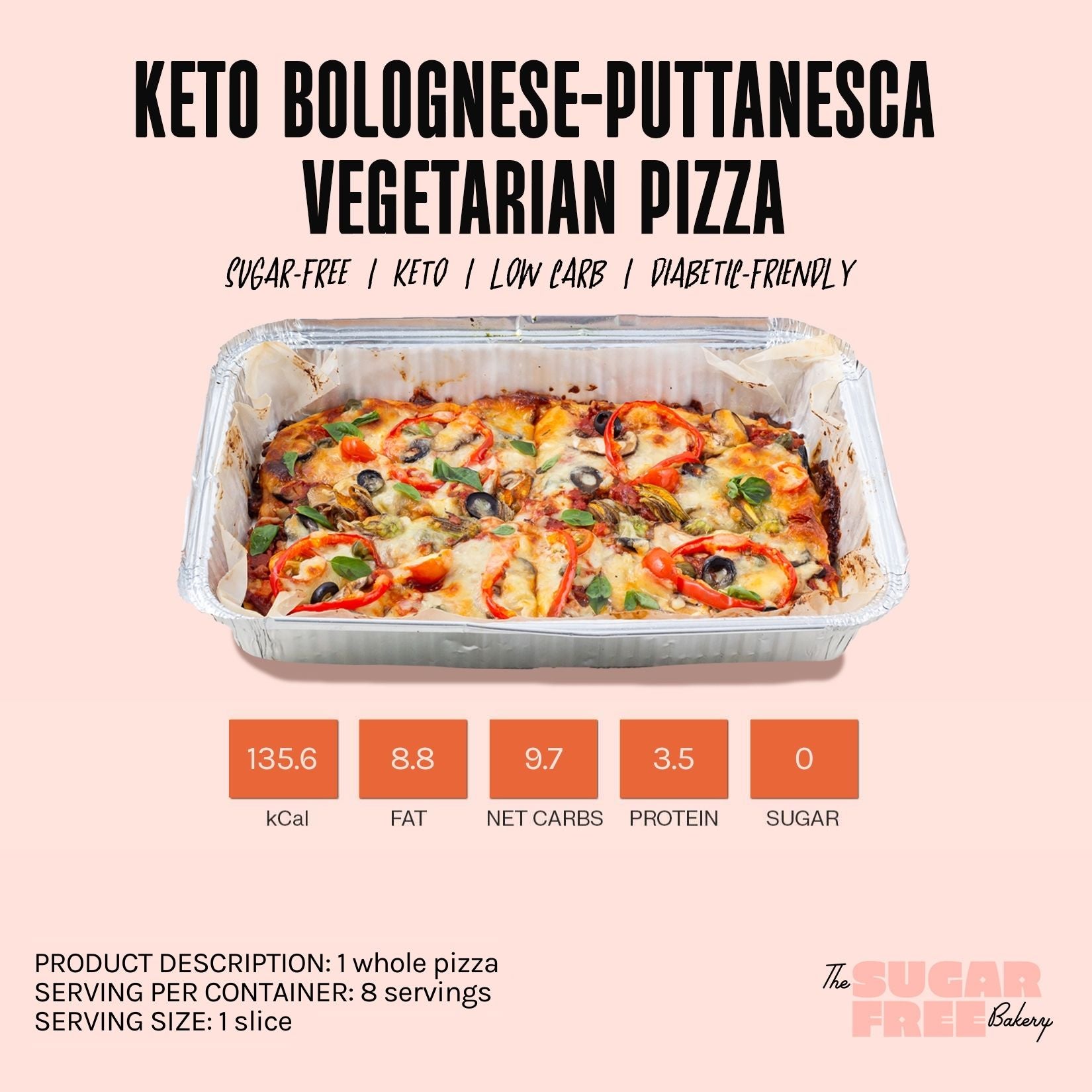 Keto Bolognese-Puttanesca Vegetarian Pizza