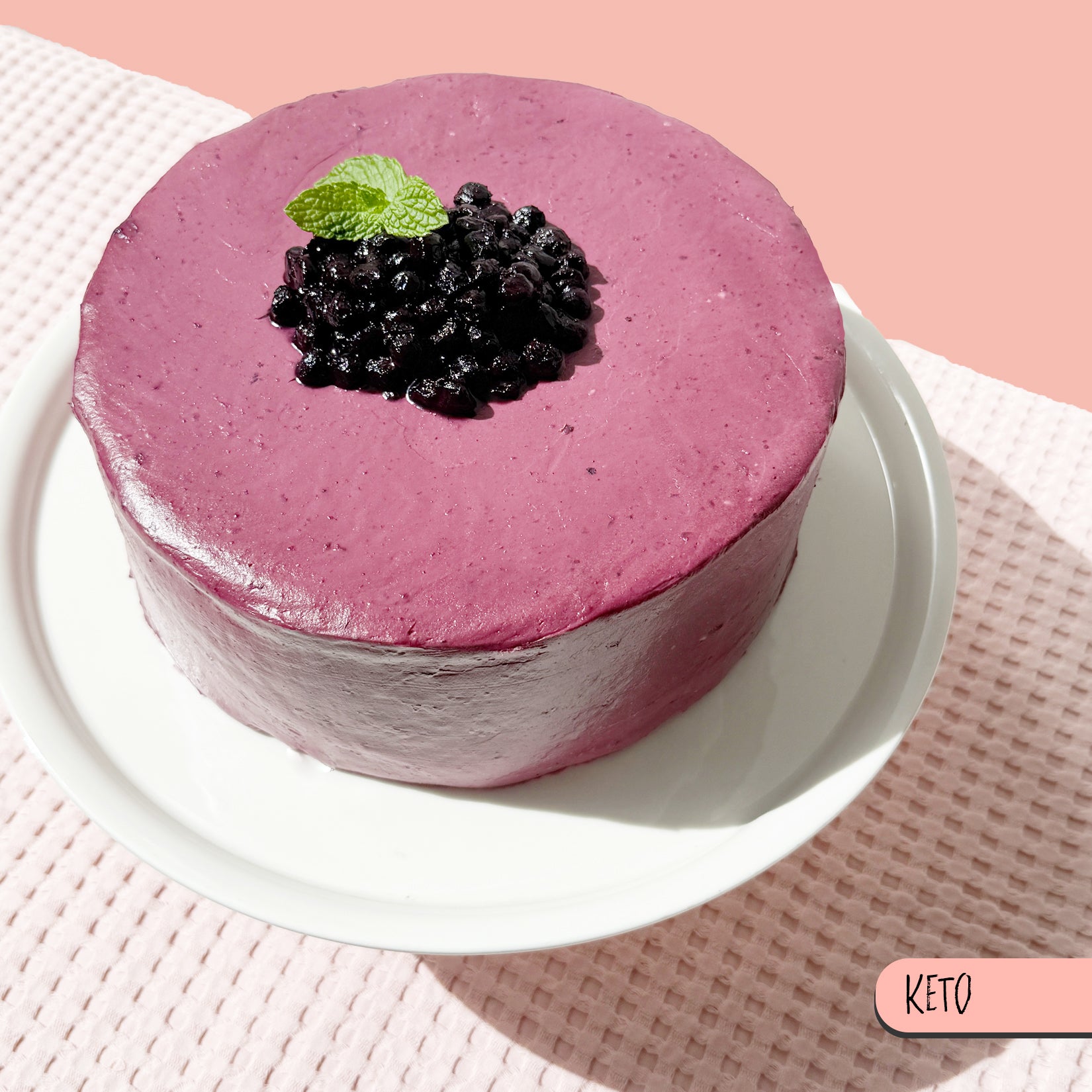Keto Blueberry Cheesecake 8"